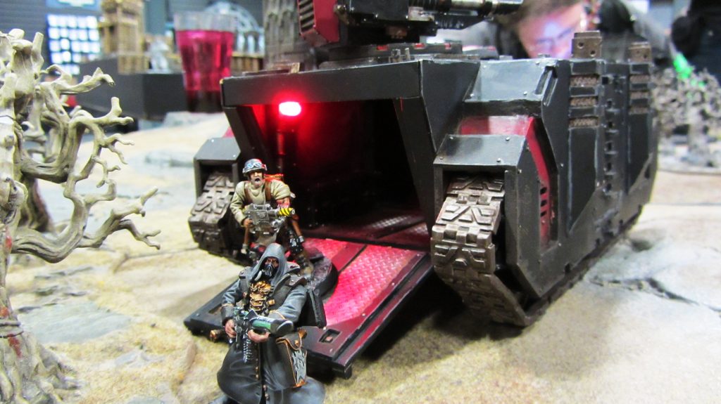 Korpik and Fetch roll into the Twicefold Man's lair with armoured support